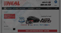 Desktop Screenshot of nealautoparts.com